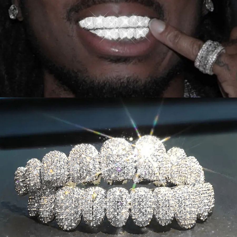 Men'S Accessories For Christmas - RACHELZ Hip Hop 10/10 Iced Out