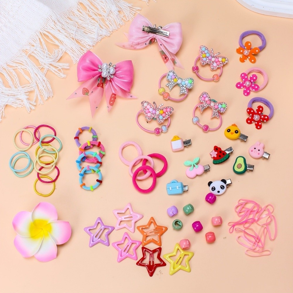 Tie Clip Set - Bow High Elastic Hair Accessories Set