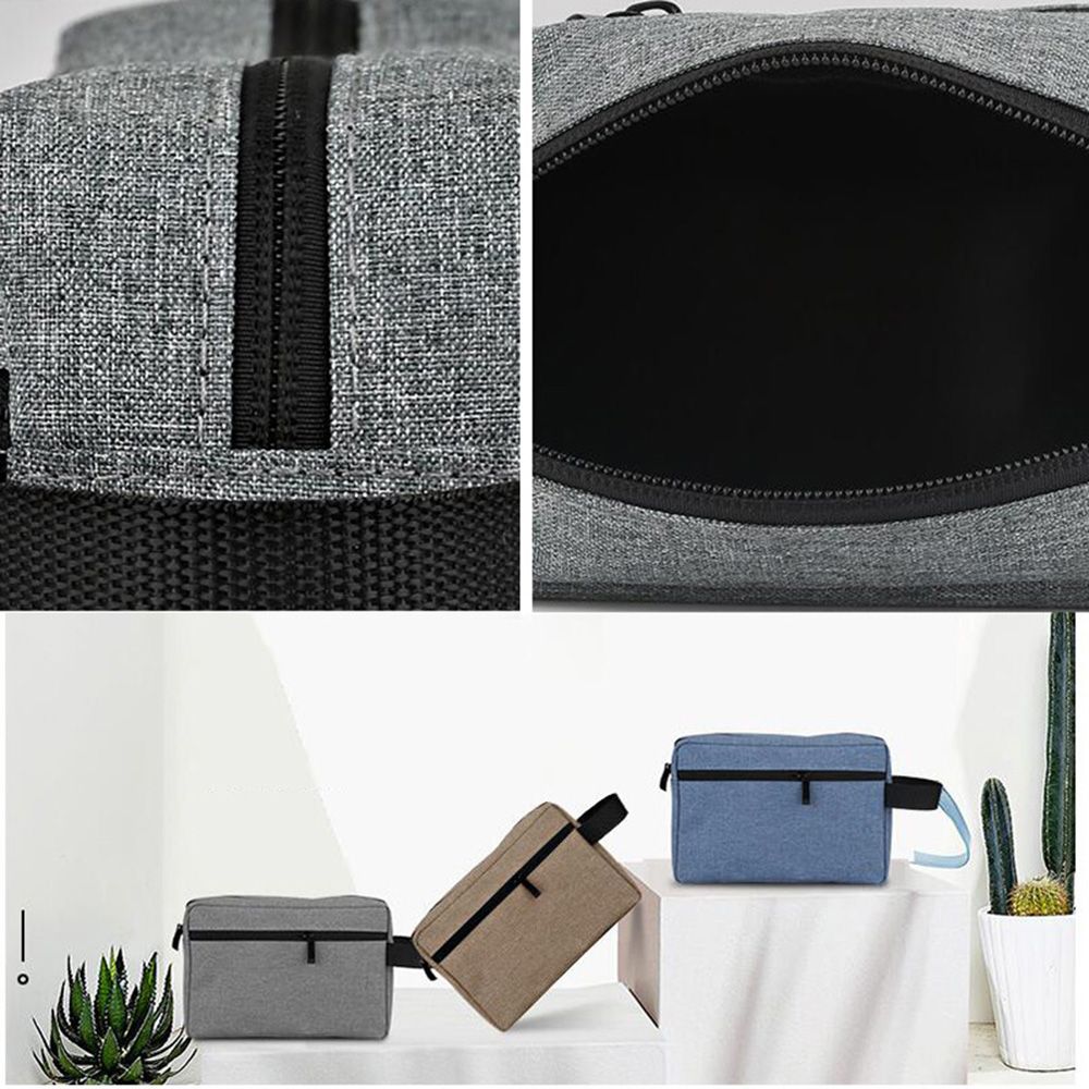 Man Women Canvas Cosmetic Bags - Travel Organizer Men ulasan dan harga