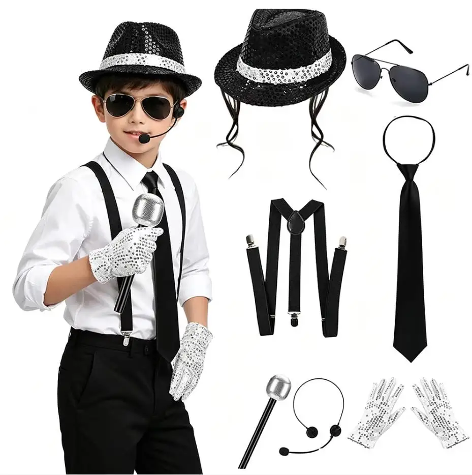 Boys Men 80s Disco Costume Mic - Men'S Accessories In The 80S ulasan dan harga