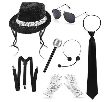 Boys Men 80s Disco Costume Mic - Men'S Accessories In The 80S ulasan dan harga