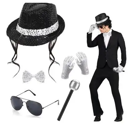 Boys Men 80s Disco Costume Mic - Men'S Accessories In The 80S ulasan dan harga