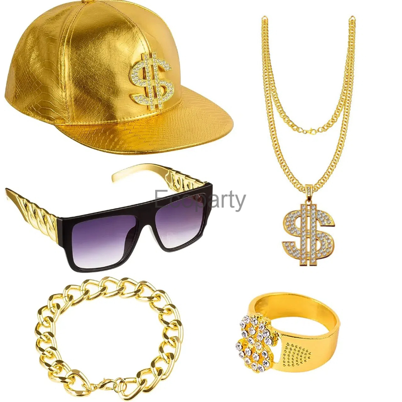 80s 90s Hip Hop Costume Access - Men'S Accessories In The 80S ulasan dan harga