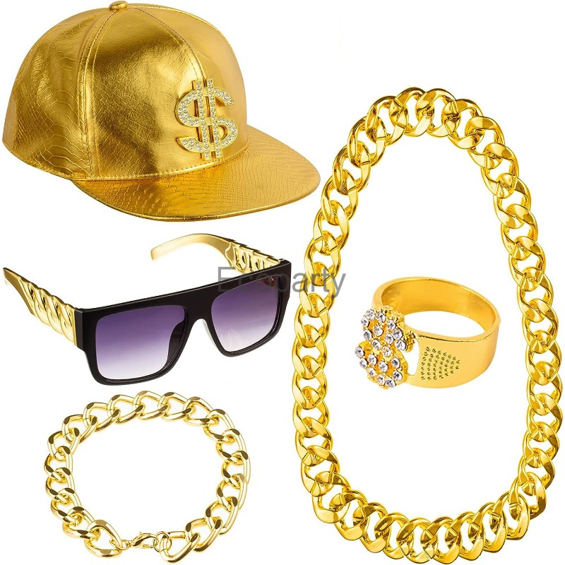 80s 90s Hip Hop Costume Access - Men'S Accessories In The 80S ulasan dan harga