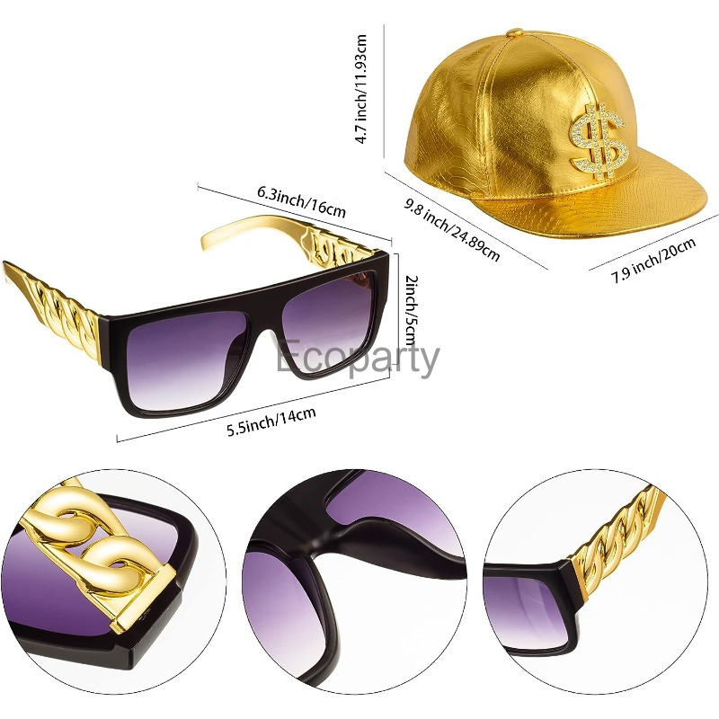 80s 90s Hip Hop Costume Access - Men'S Accessories In The 80S ulasan dan harga