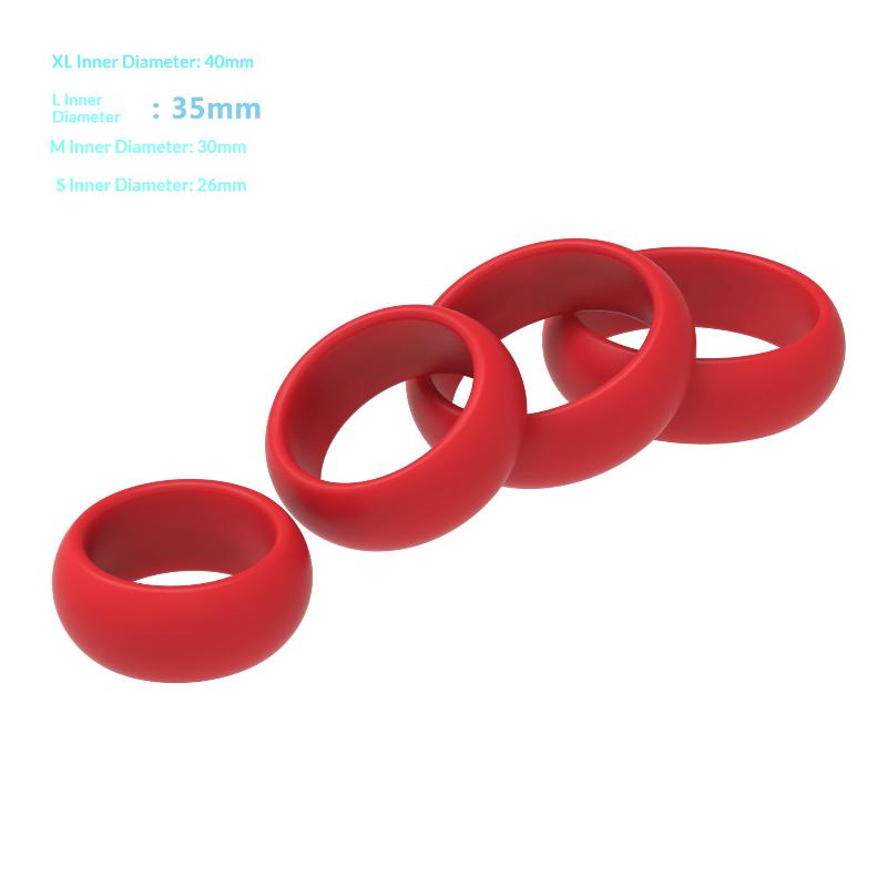 4Pcs Silicone Penis Ring Set f - Men Accessories Combo ulasan dan harga