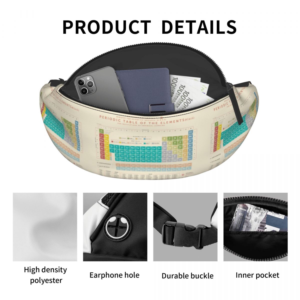 Cool Elements Periodic Table F - Men'S Accessories Travel Bag ulasan dan harga
