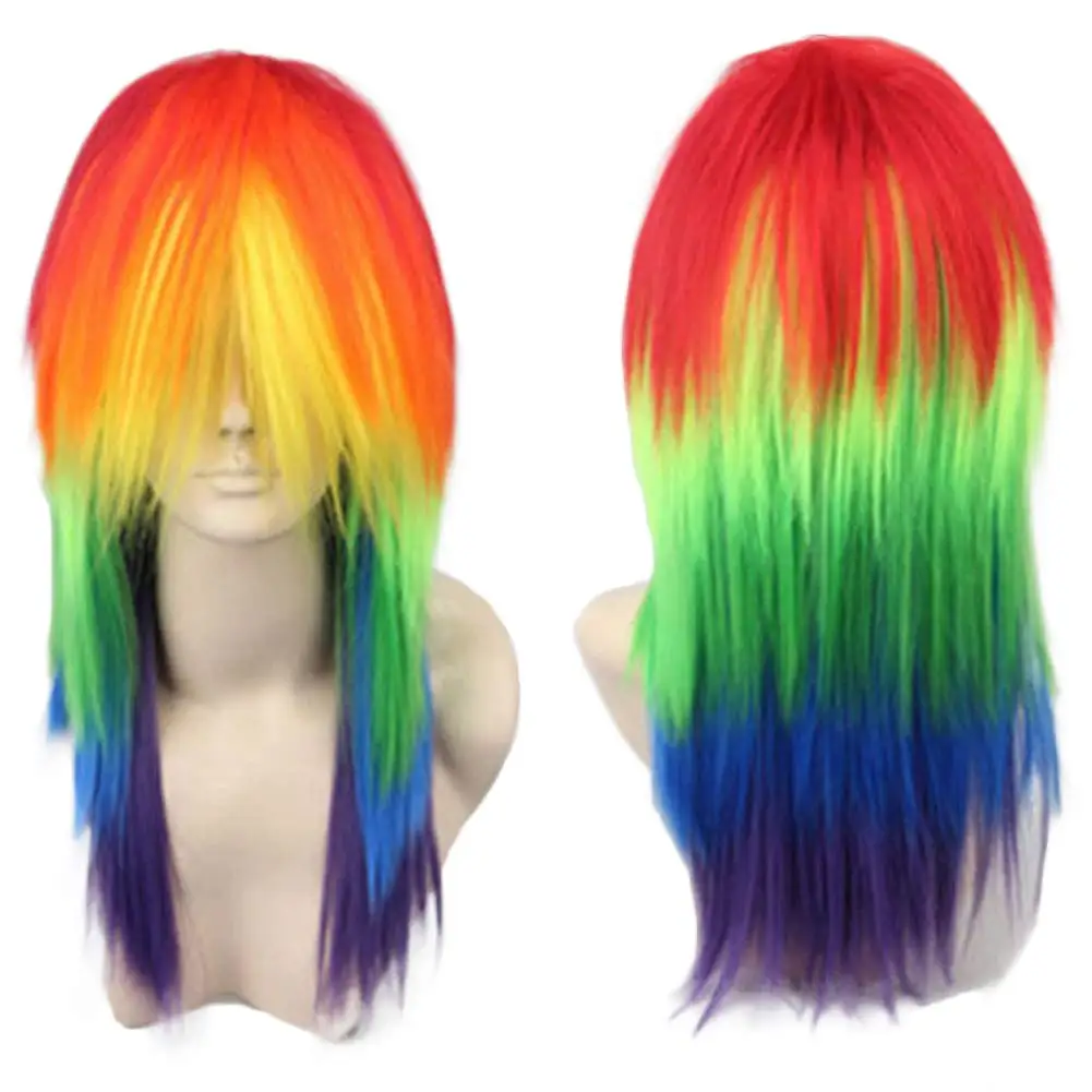 Long Rainbow Straight Syntheti - Men'S Accessories For Christmas ulasan dan harga