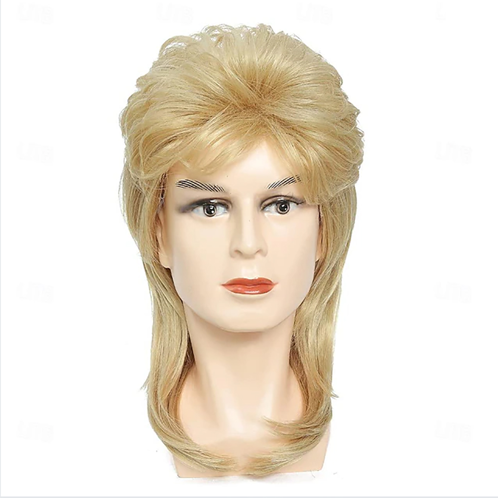 HAIRJOY Synthetic Hair Mullet  - Men'S Accessories In The 80S ulasan dan harga