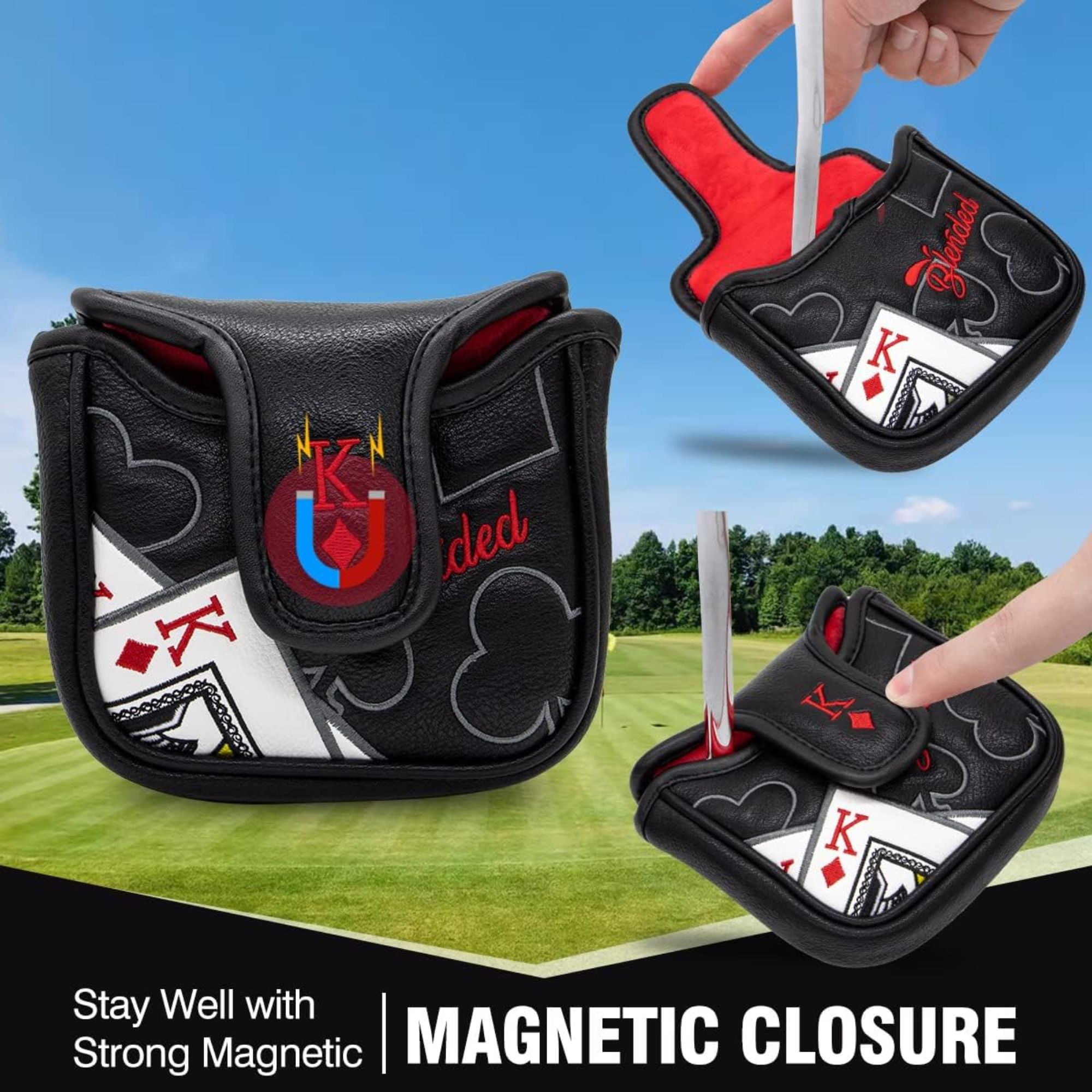 King Of Hearts Embroidered Mal - Men'S Accessories For Christmas ulasan dan harga