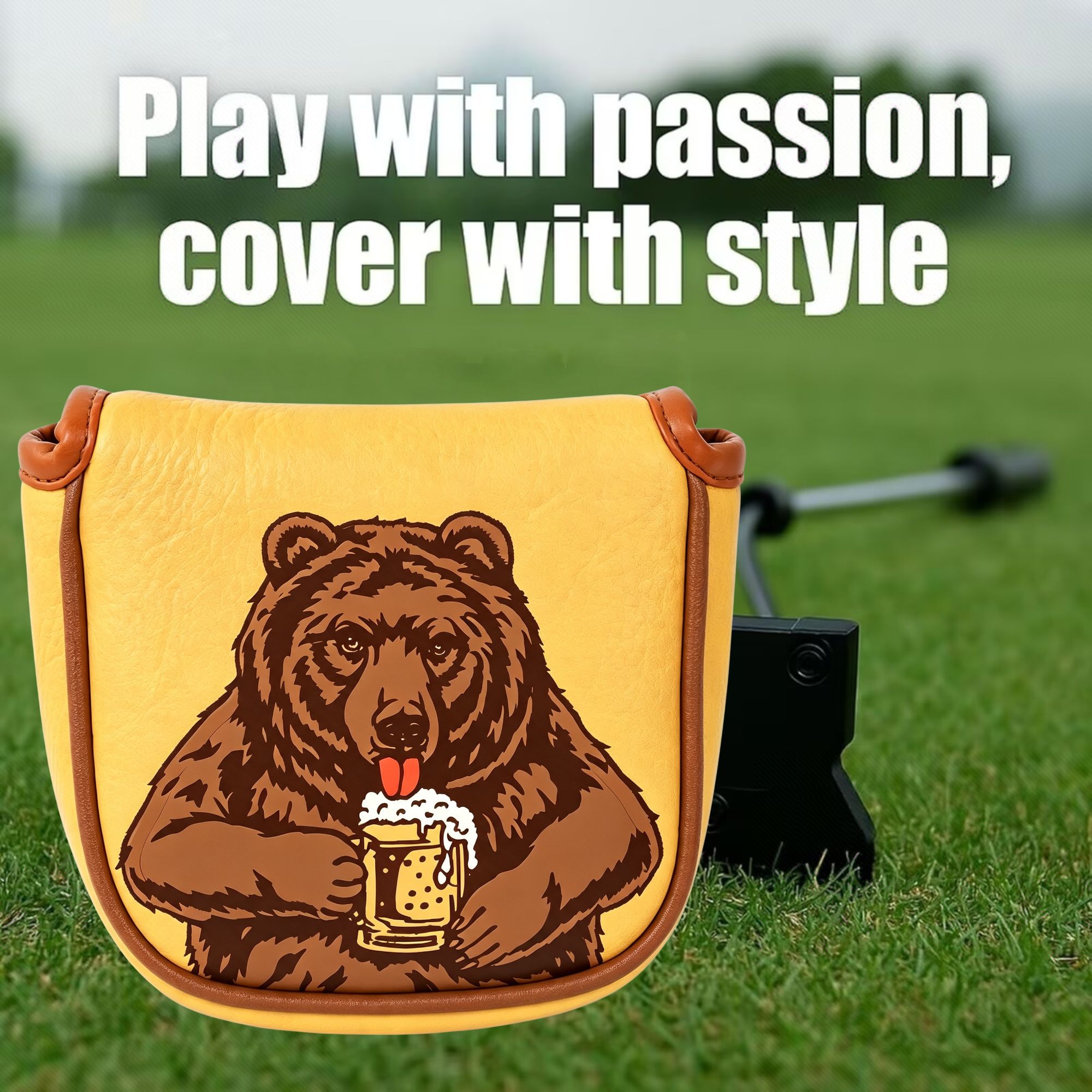 Skull Embroidered Golf Mallet  - Men'S Accessories For Christmas ulasan dan harga
