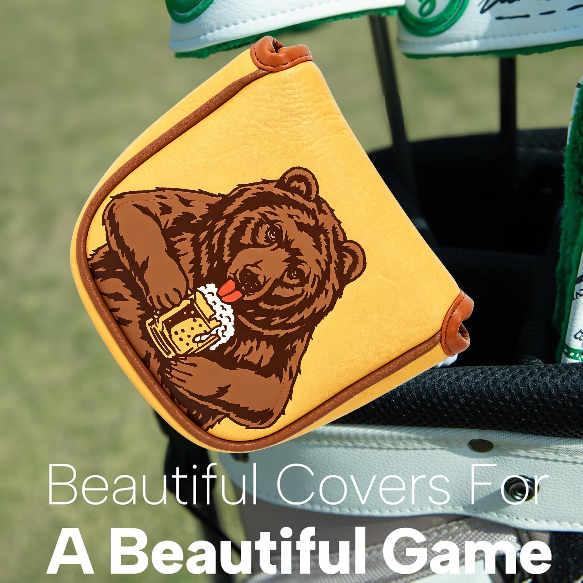 Skull Embroidered Golf Mallet  - Men'S Accessories For Christmas ulasan dan harga