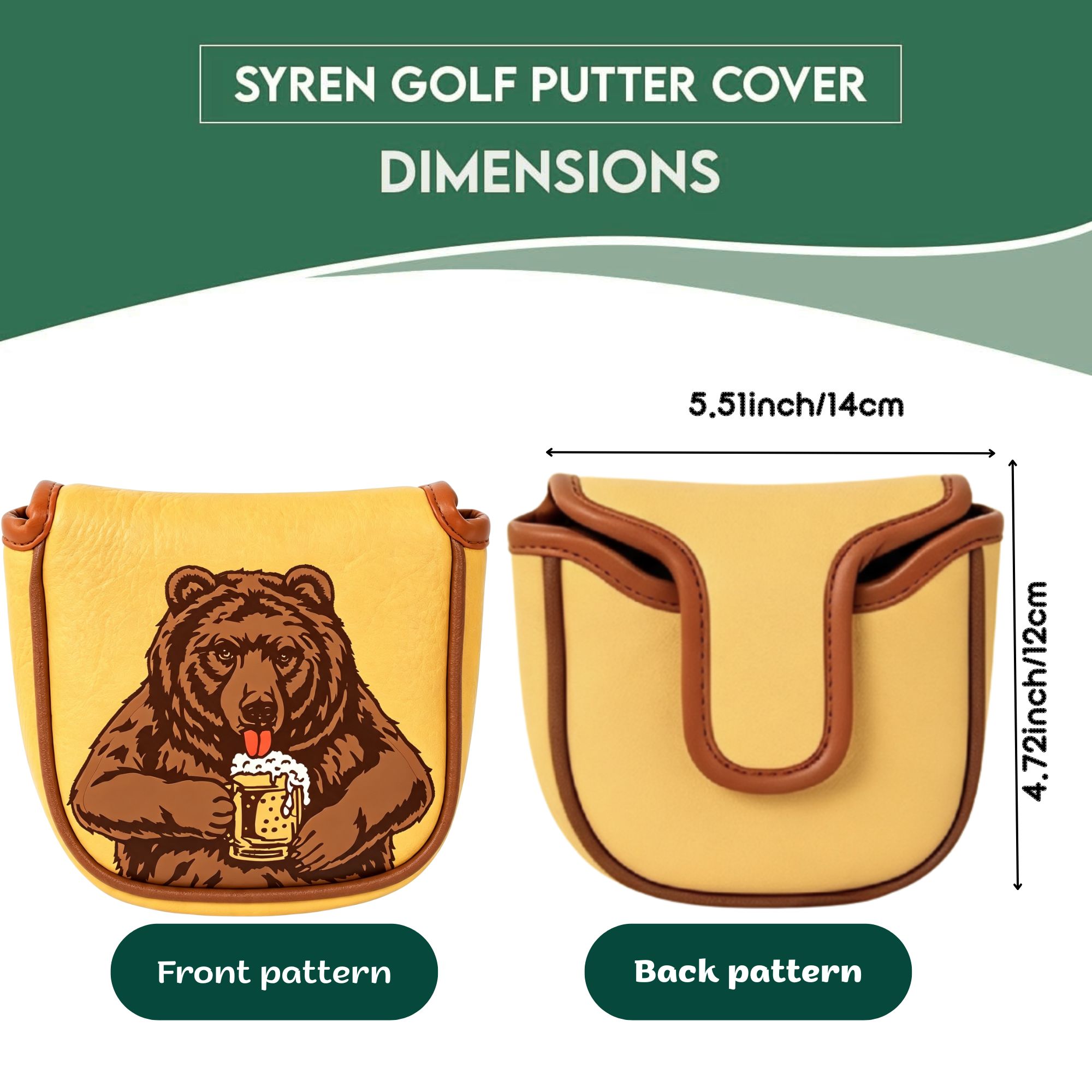 Skull Embroidered Golf Mallet  - Men'S Accessories For Christmas ulasan dan harga
