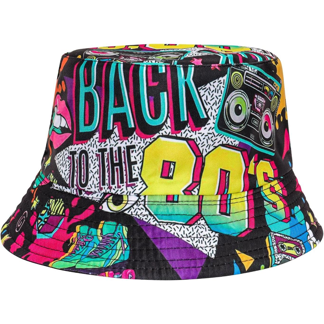 Fashion 80s 90s Bucket-Hat Fis - Men'S Accessories In The 80S ulasan dan harga