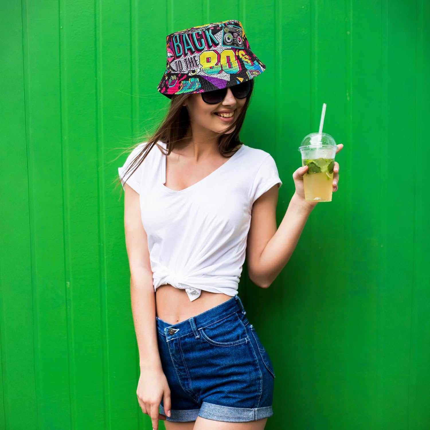 Fashion 80s 90s Bucket-Hat Fis - Men'S Accessories In The 80S ulasan dan harga