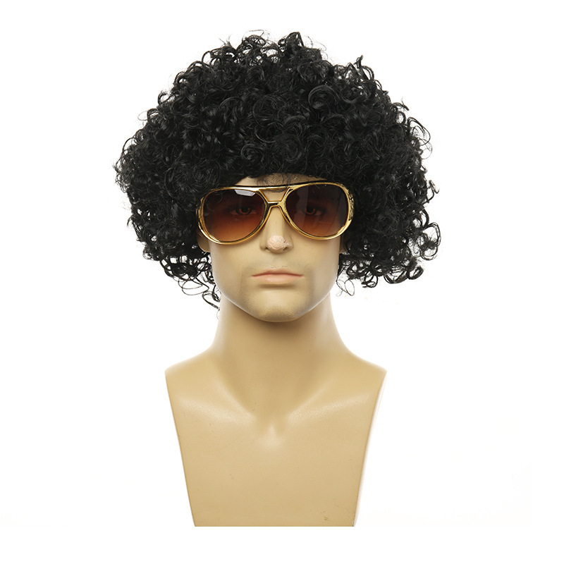 Unisex Big Curly Afro Wig - 3  - Men'S Accessories In The 80S ulasan dan harga