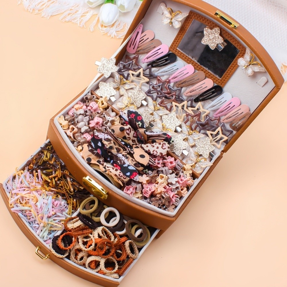 New Elastic Girls Hair Accesso - Tie Clip Set ulasan dan harga
