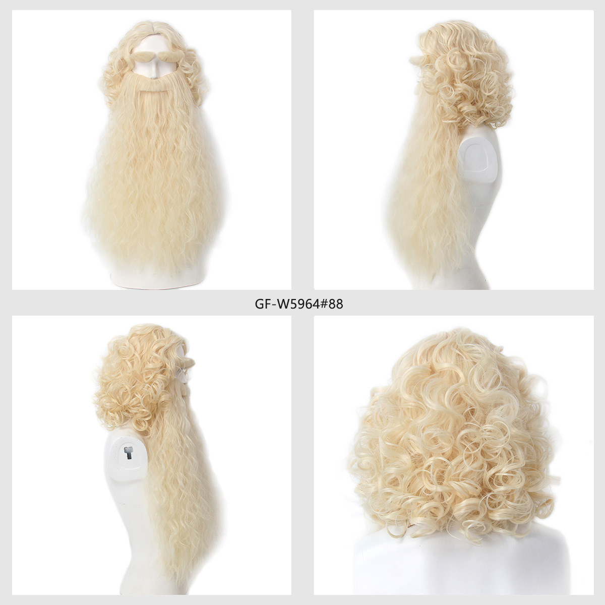 Christmas Santa Claus Hair Wig - Men'S Accessories For Christmas ulasan dan harga