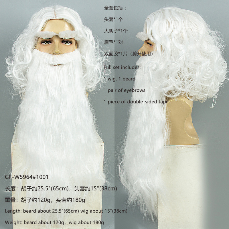 Christmas Santa Claus Hair Wig - Men'S Accessories For Christmas ulasan dan harga