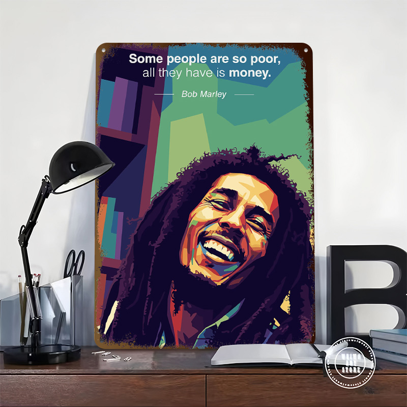 Bob Marley Quote Pop Art 3D Pr - Men'S Accessories Quotes ulasan dan harga