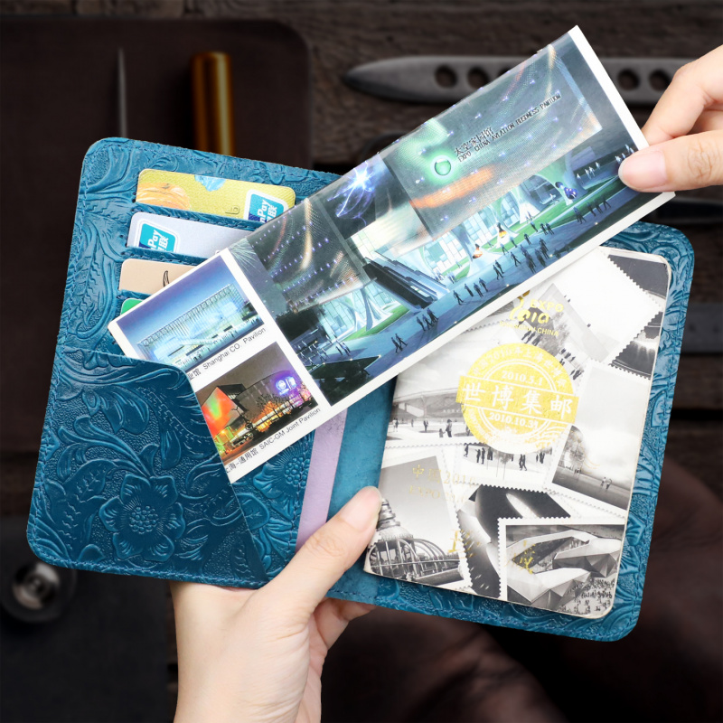 Genuine Leather Passport Holde - Travel Organizer Men ulasan dan harga