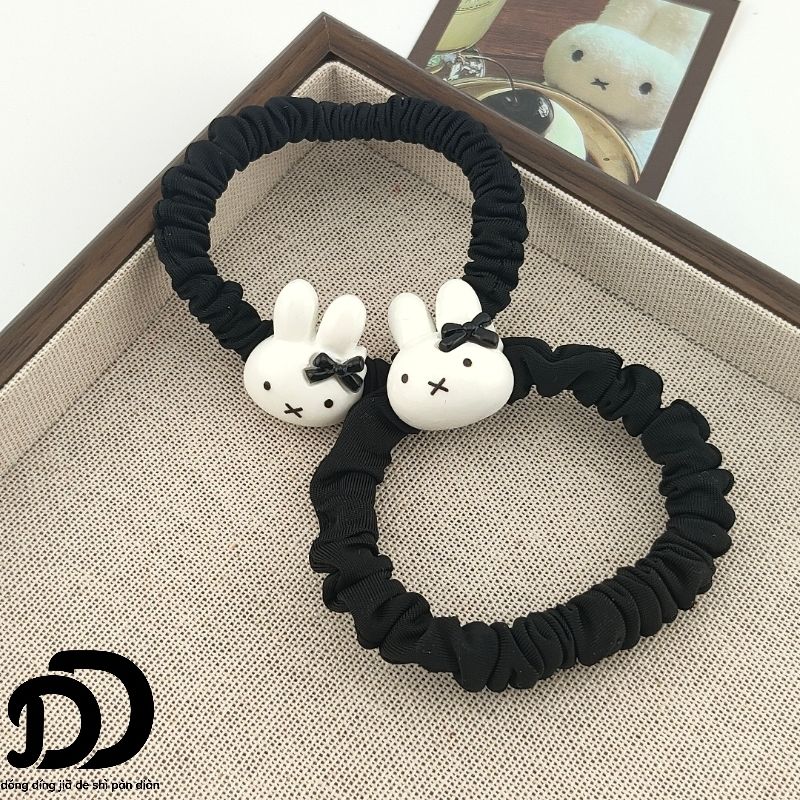Cute Miffy Bunny Bow Hair Tie, - Tie Clip Set ulasan dan harga