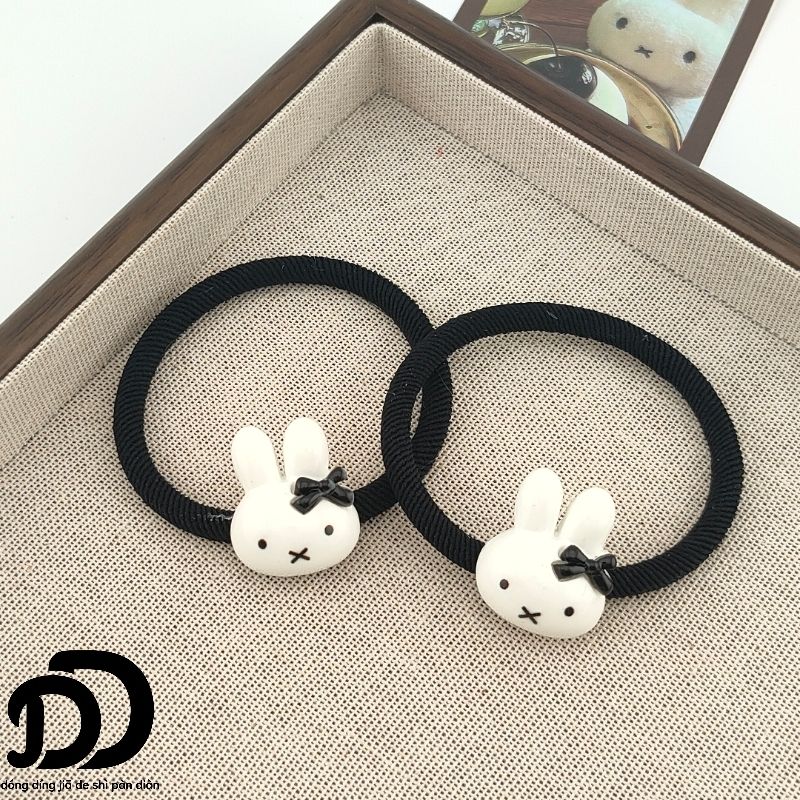 Cute Miffy Bunny Bow Hair Tie, - Tie Clip Set ulasan dan harga