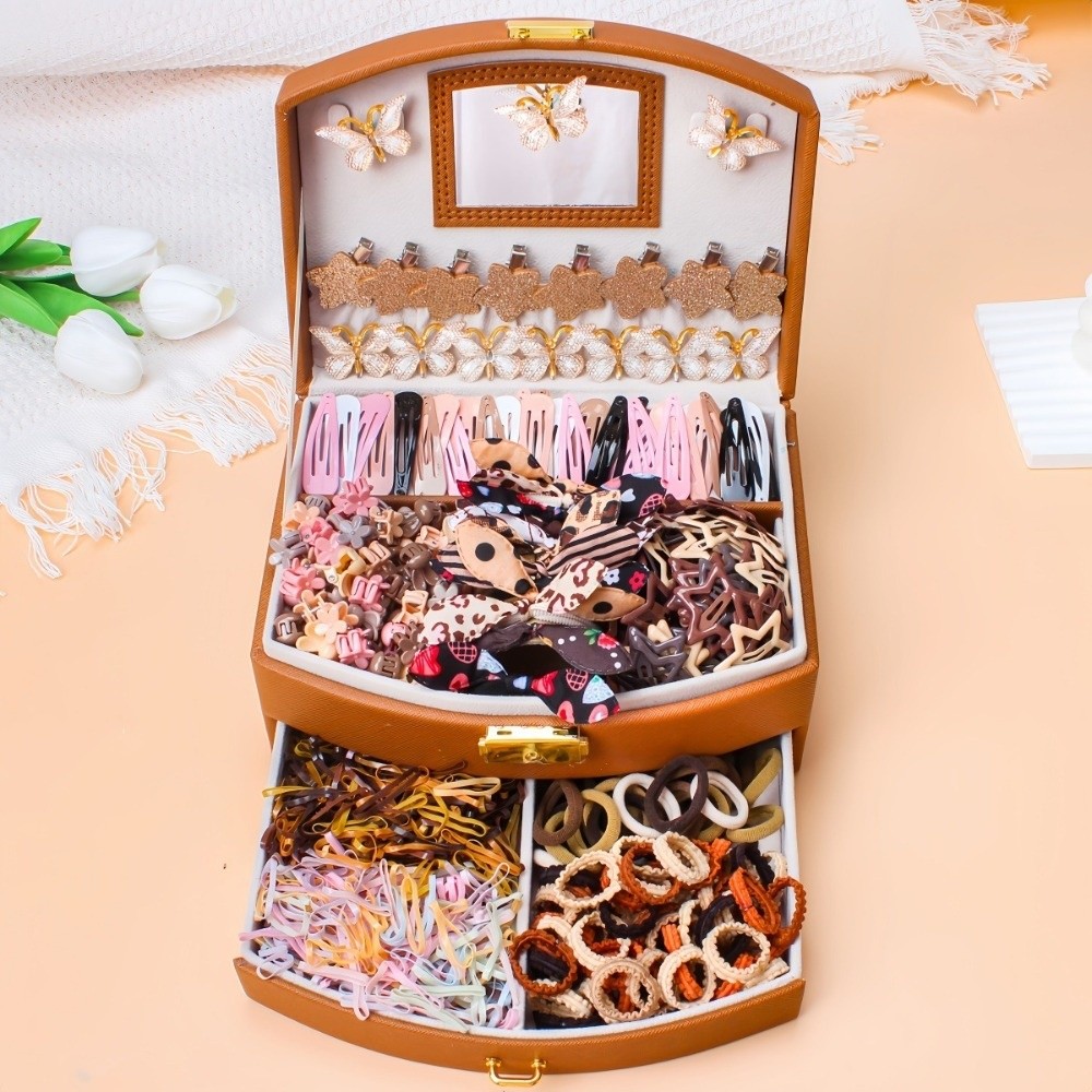 New Elastic Girls Hair Accesso - Tie Clip Set ulasan dan harga