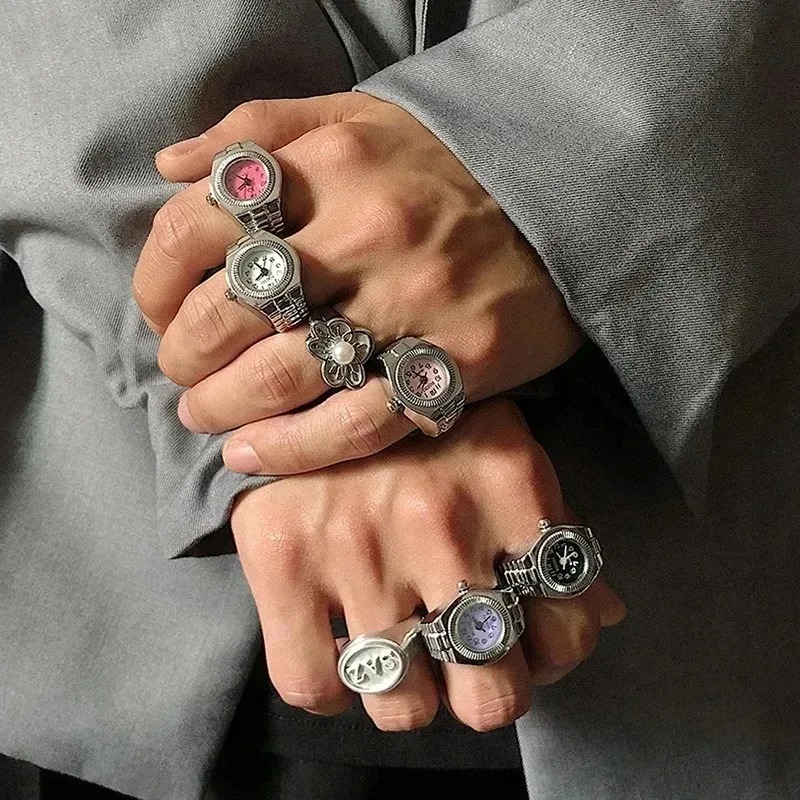 Vintage 80s Punk Watch Ring Y2 - Men'S Accessories In The 80S ulasan dan harga