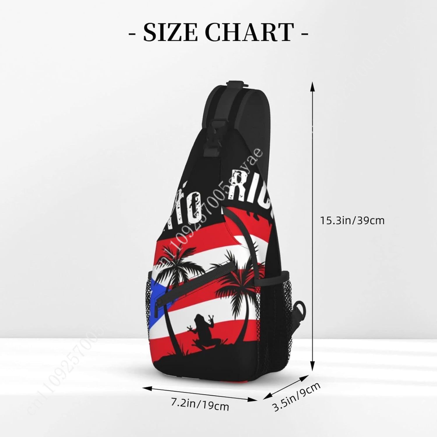 Puerto Rican Flag Sling Backpa - Men'S Accessories Travel Bag ulasan dan harga