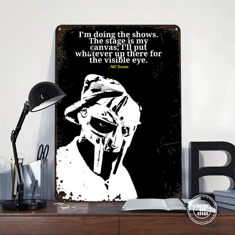 MF Doom Quote Metal Poster Cus - Men'S Accessories Quotes ulasan dan harga