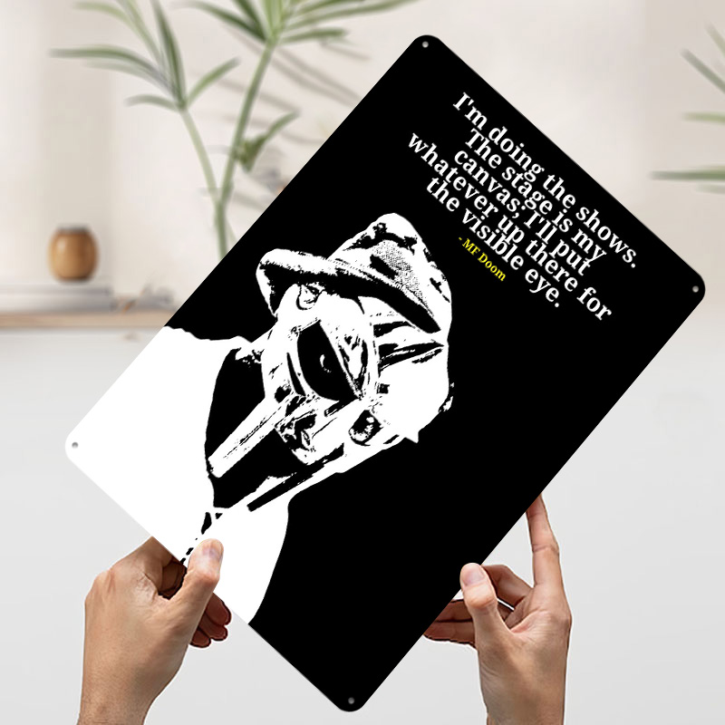 MF Doom Quote Metal Poster Cus - Men'S Accessories Quotes ulasan dan harga