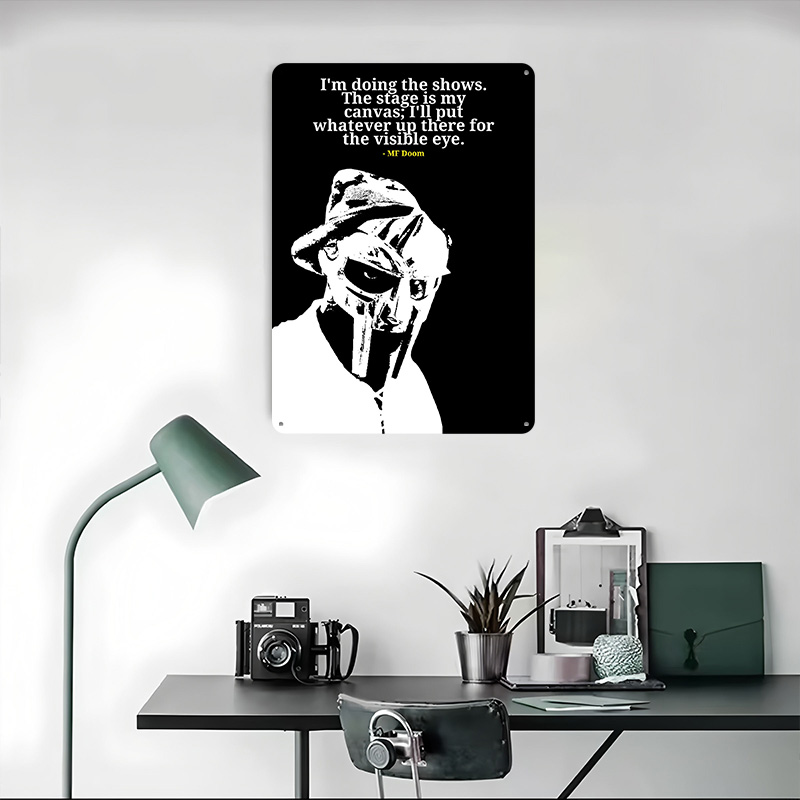 MF Doom Quote Metal Poster Cus - Men'S Accessories Quotes ulasan dan harga