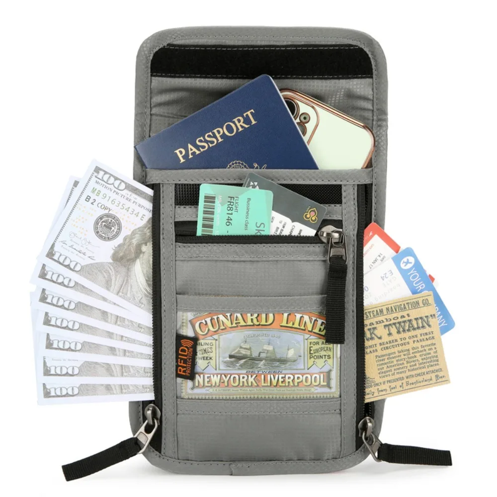 RF ID Blocking Travel Neck Wal - Travel Organizer Men ulasan dan harga