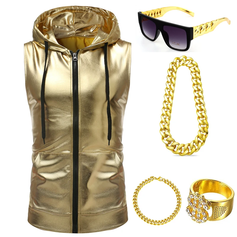 80s 90s Hip Hop Costumes Outfi - Men'S Accessories In The 80S ulasan dan harga