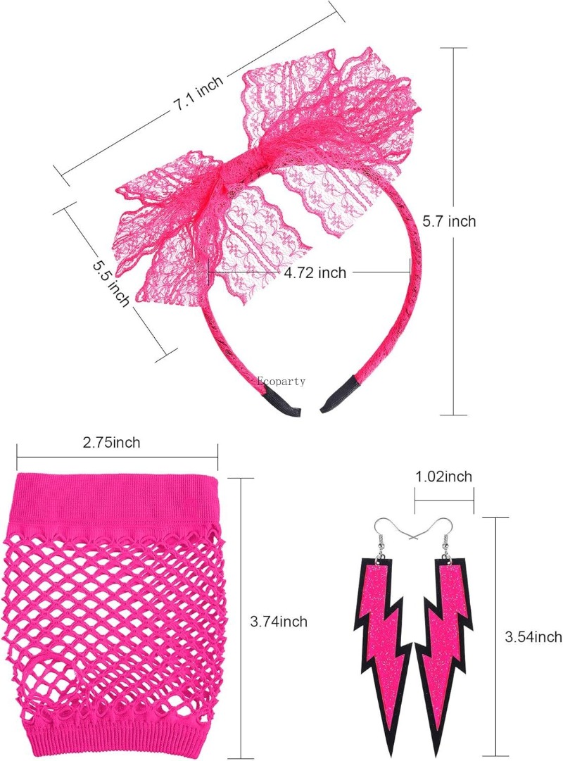 Blulu 80s Accessories for Wome - Men'S Accessories In The 80S ulasan dan harga