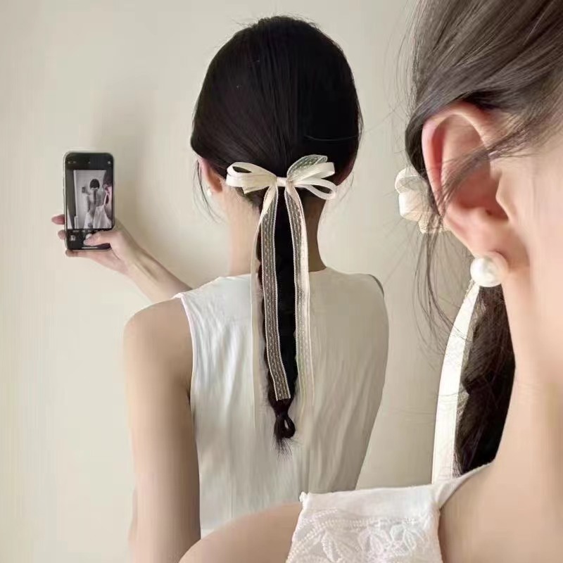 2Pcs/Set Lace Satin Ribbon Bow - Tie Clip Set ulasan dan harga