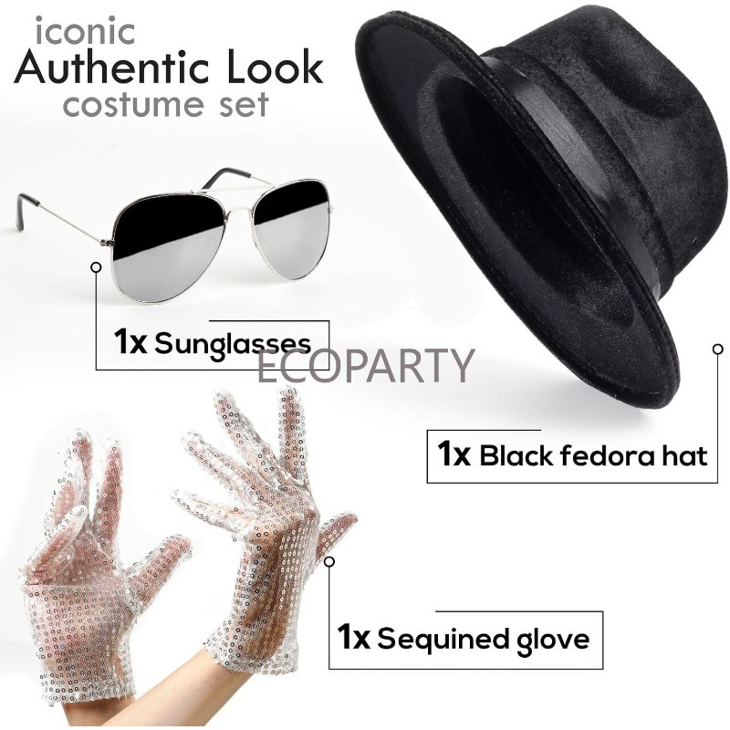 Pop King Jackson Costume Acces - Men'S Accessories In The 80S ulasan dan harga