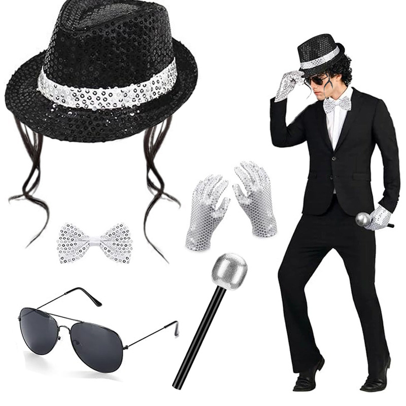 Michael Jackson Cosplay Access - Men'S Accessories In The 80S ulasan dan harga