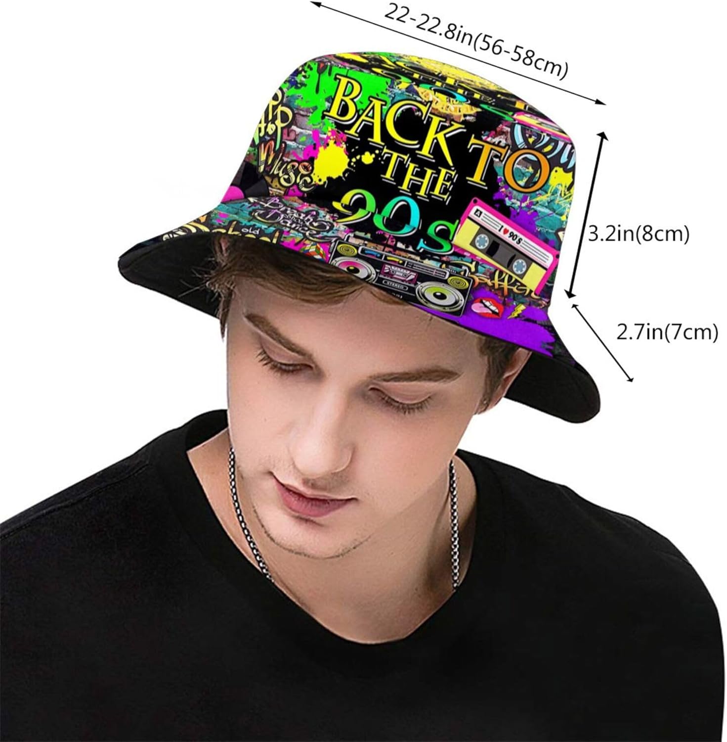 Fashion Retro 80S 90S Bucket F - Men'S Accessories In The 80S ulasan dan harga