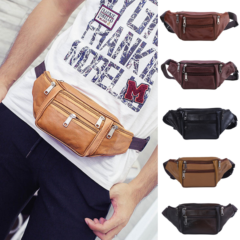 Fashion Men Genuine Leather Wa - Travel Organizer Men ulasan dan harga