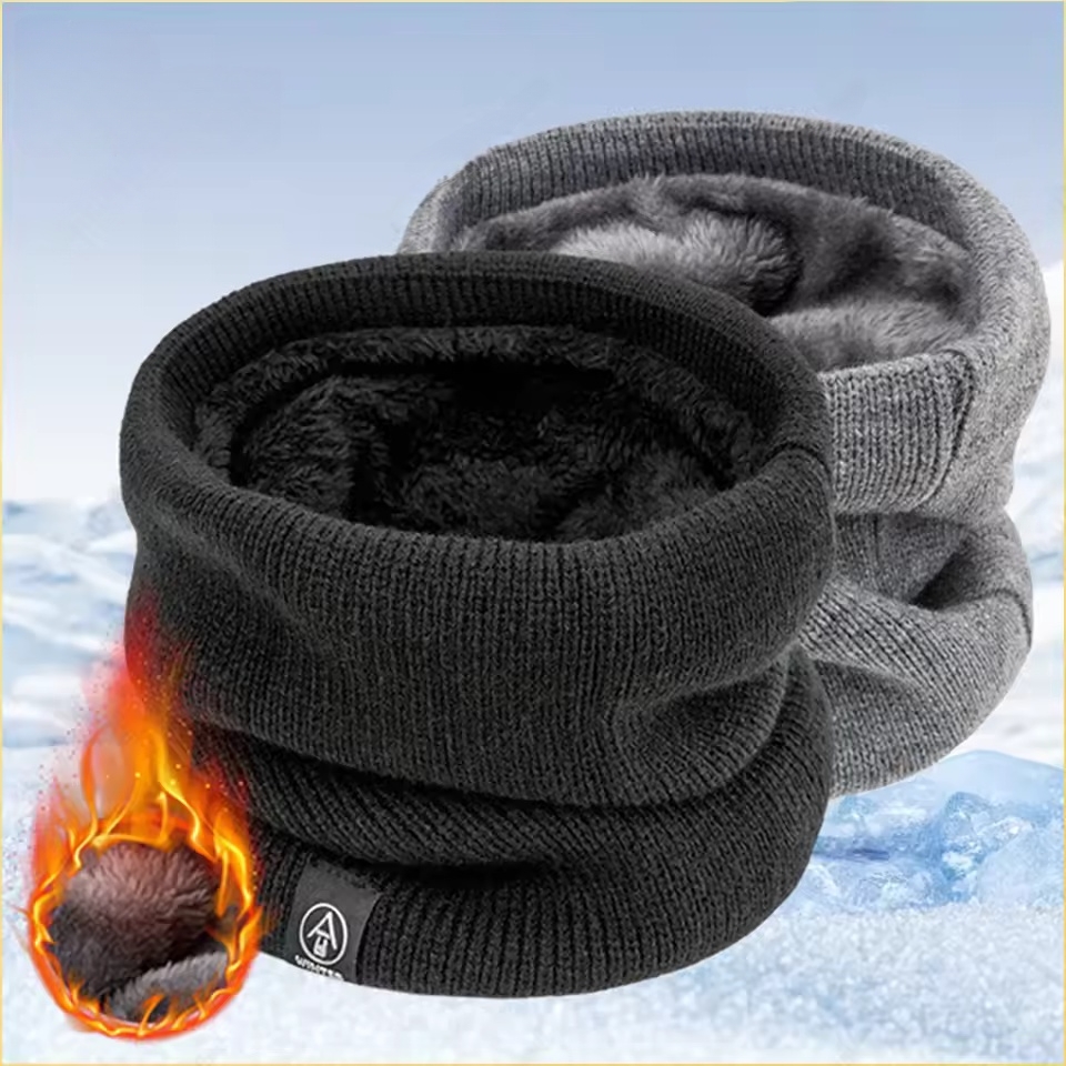 Winter Neck Warmer Scarf Fleec - Men'S Accessories For Christmas ulasan dan harga