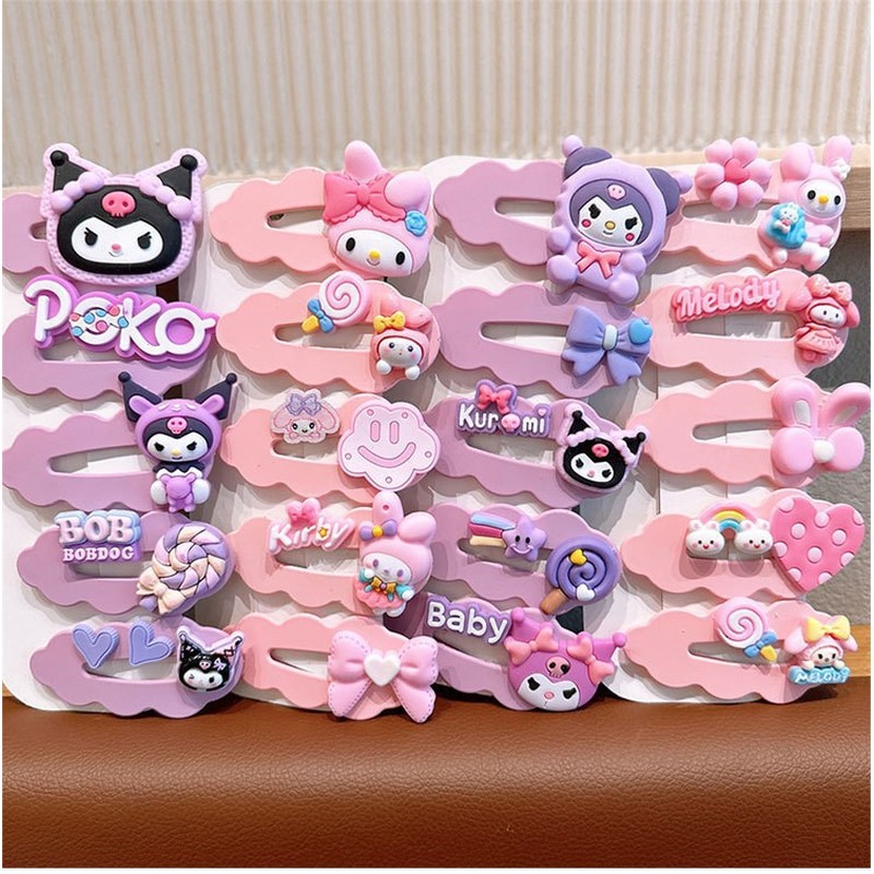 Hello Kitty Kuromi Hair Access - Tie Clip Set ulasan dan harga