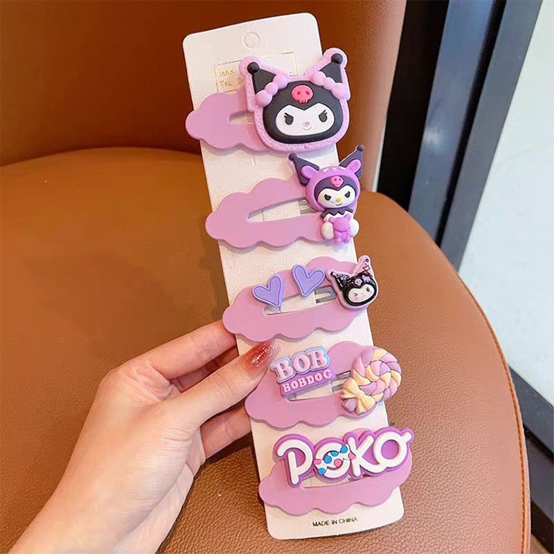 Hello Kitty Kuromi Hair Access - Tie Clip Set ulasan dan harga