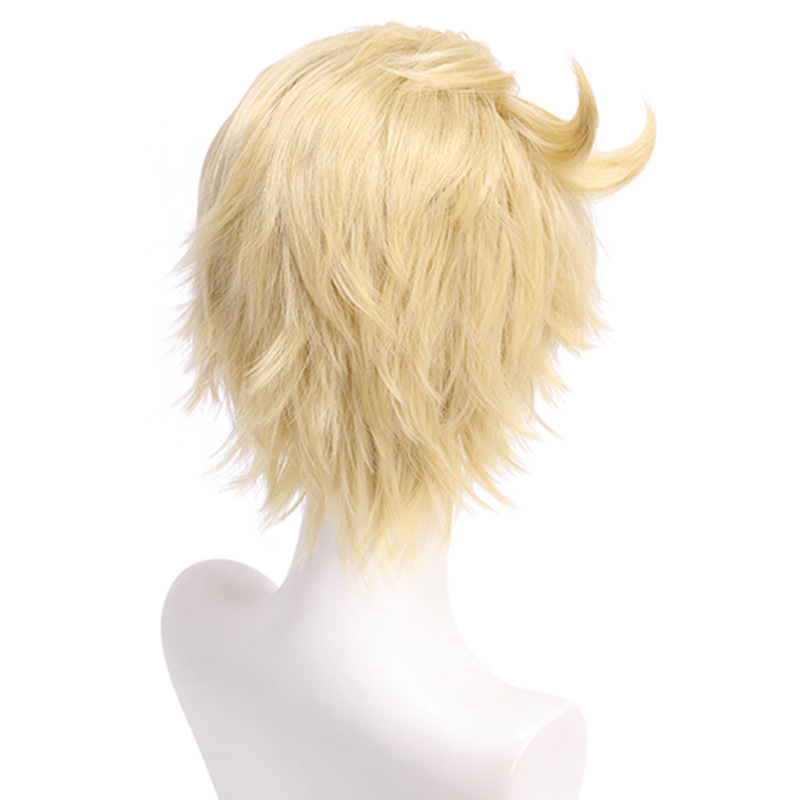 men golden short hair costumes - Men'S Accessories For Christmas ulasan dan harga