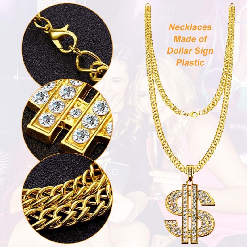 5pcs Hip Hop Costume kit,80s F - Men'S Accessories In The 80S ulasan dan harga