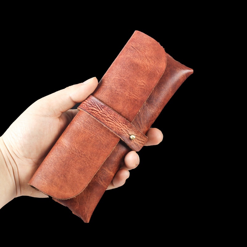 Vintage Cow Leather Pipe Bag H - Travel Organizer Men ulasan dan harga