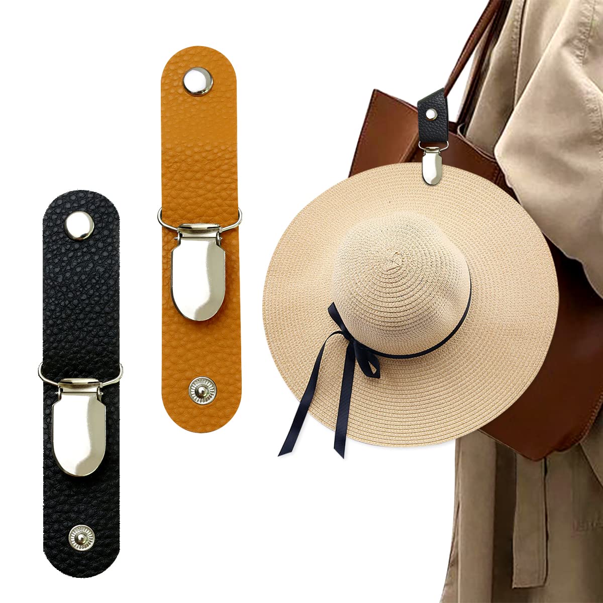 PU Leather Hat Clip for Travel - Men'S Accessories Travel Bag ulasan dan harga