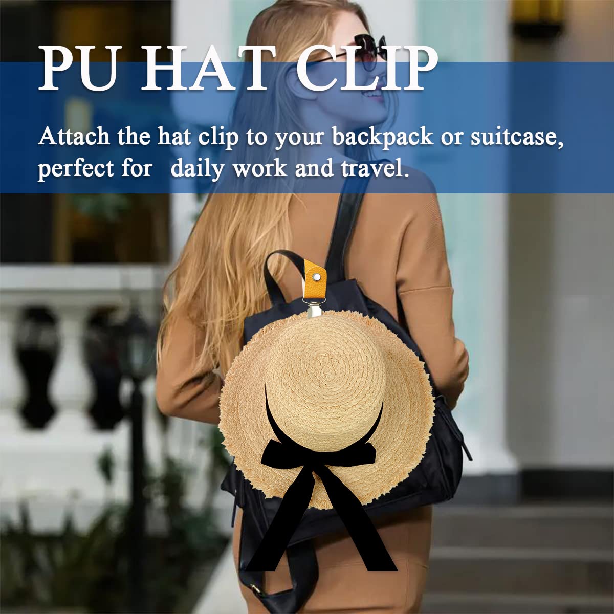 PU Leather Hat Clip for Travel - Men'S Accessories Travel Bag ulasan dan harga