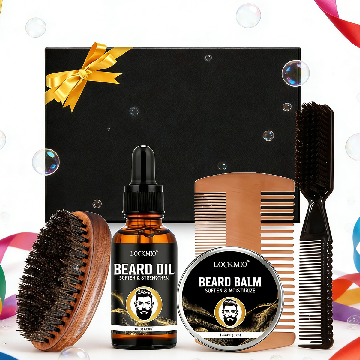 LOCKMIO Beard Care Styling Pro - Men Accessories Combo ulasan dan harga